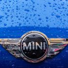 History of the Mini - Mini Logo on Blue Car