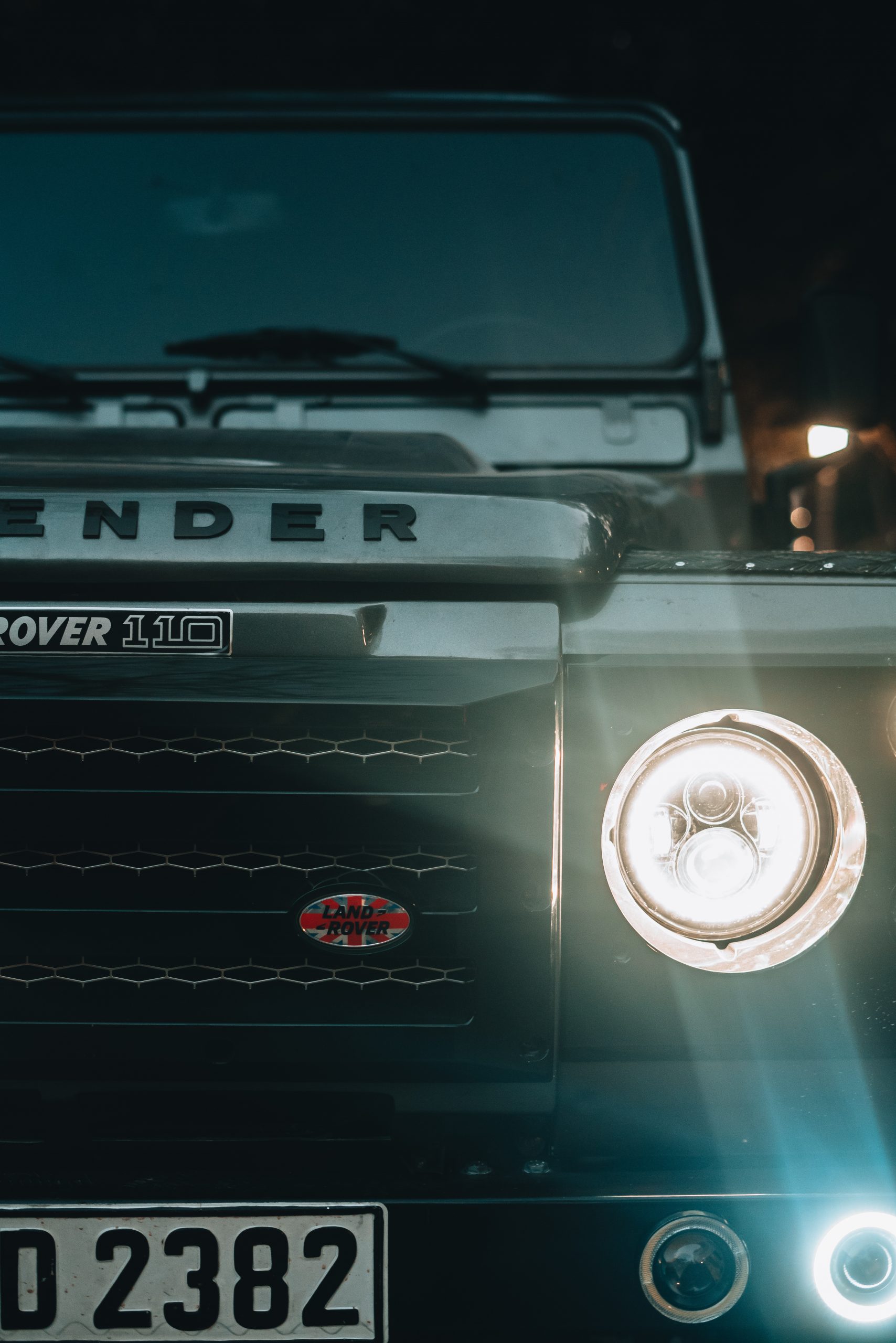 Land Rover Defender close up