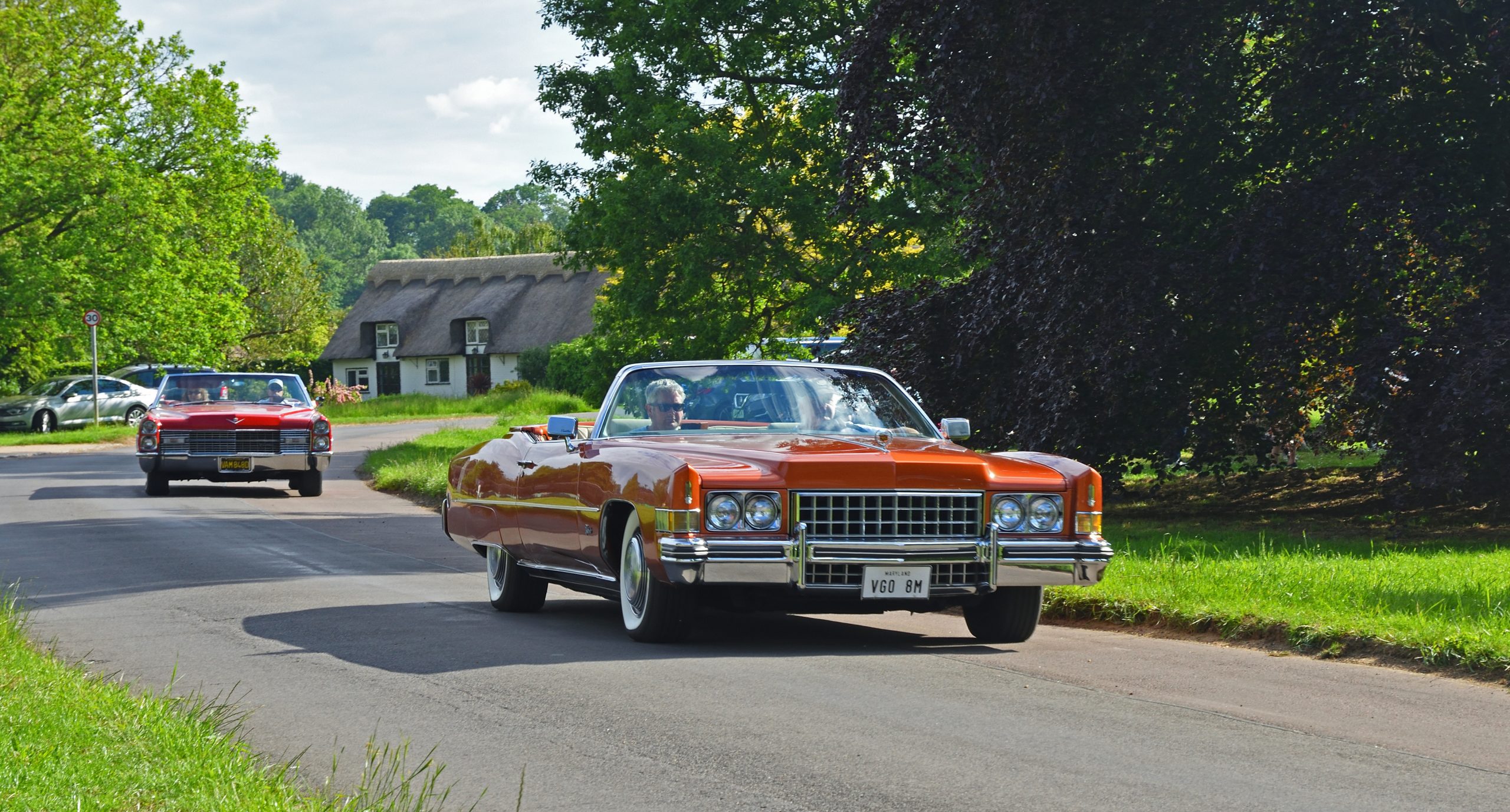 Cadillac Eldorado on a drive in the summer