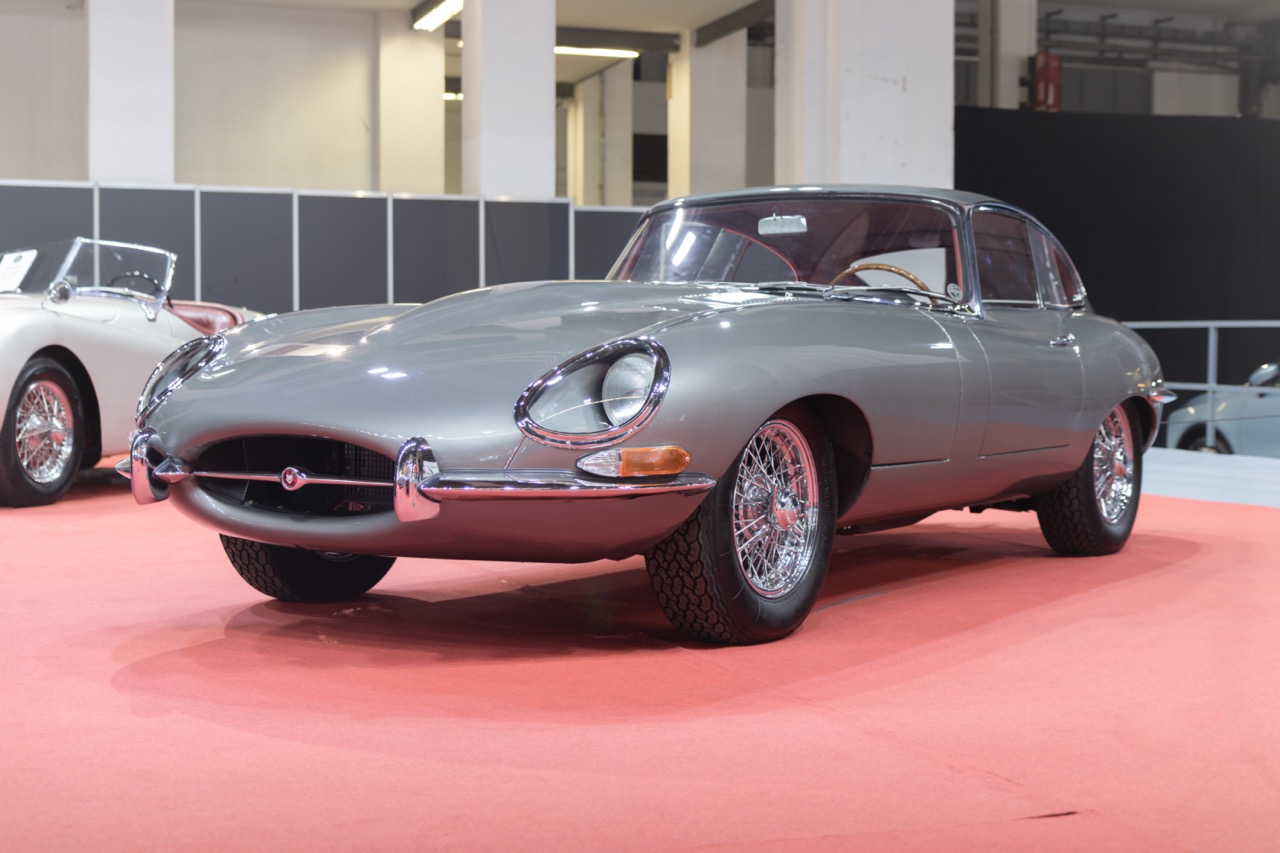 BARCELONA, SPAIN-OCTOBER 4, 2021: 1964 Jaguar E-Type (XK-E) coupe (Series 1)
